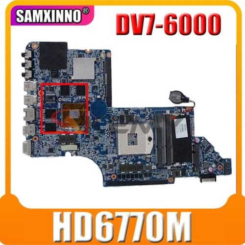 639391-001 665991-001 Main board For HP Pavilion DV7 DV7-6000 laptop motherboard PGA989 HM65 GPU HD 6770M DDR3 100% test work