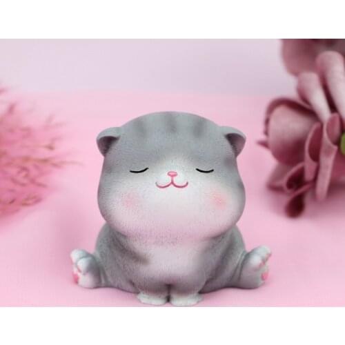 1 Pcs Cartoon Cat Shaped Figurine Decoration Craft Miniature Model Home Decoration Cute Accessories Desktop Garden Decoration