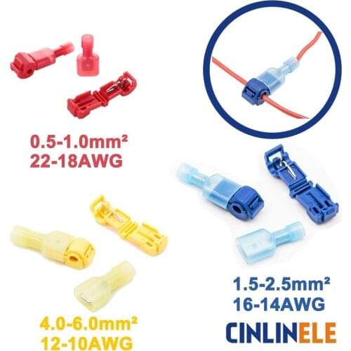 40PCS/20Set Scotch Lock Quick Splice Wire Connectors Terminals Crimp Electrical Car 22-18AWG 0.5-1mm^2 AC/DC 300V 10A Wire Set