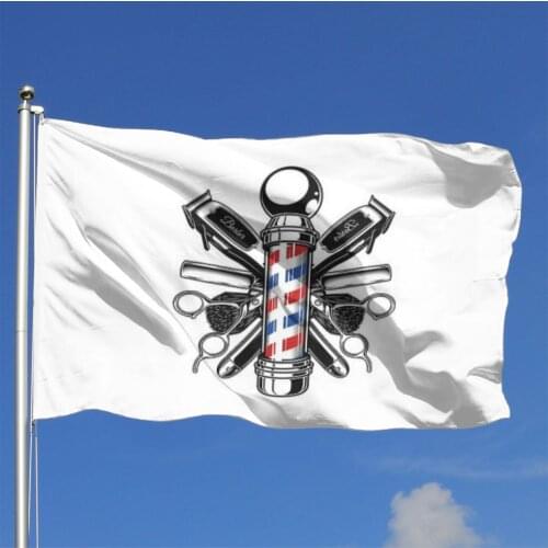 Barber Pole Flag Banner Home Outdoor Gift Party Display Stand Hashish Lebanese Flag With Skull