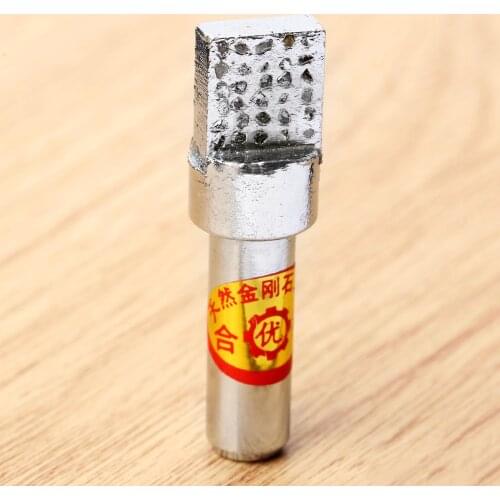 1Pc Burnishing Rotary Tool Rectangle Square Head Grinding Wheel Diamond Dressing Pen Milling Slate Pencil Abrasive Dresser Tools