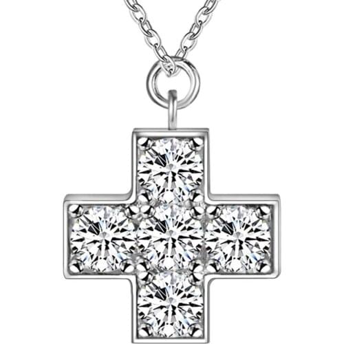 Bling zircon beautiful; silver plated Necklace New Sale silver necklaces & pendants /NBBLUUJI TVJCDCEW