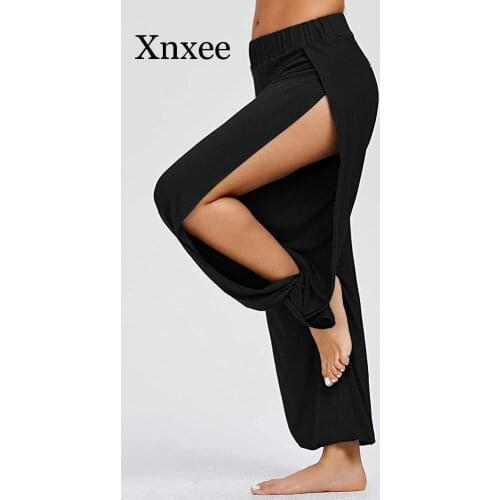 Maxi Pants For Women High Slit Harem Pants Women Hippie Harem Pants Trousers Summer Big Large Size Long Trousers dangcing wear