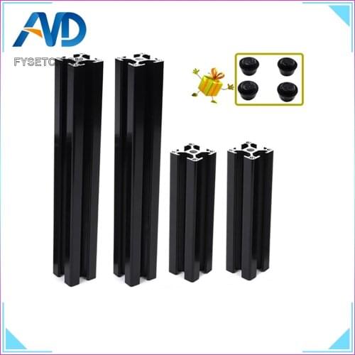 1Set Black Aluminum Profile Prusa I3 MK3 Aluminum Extrusion Profile 3030 30*30 for Haribo Edition Prusa I3 MK3 3D Printer