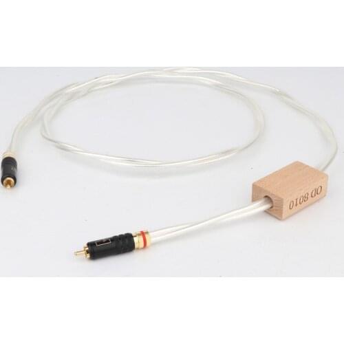 1PCS Odin Reference75Ohm Digital Coaxial Audio cable with R1730 RCA plug cable digital audio cable rca digital cable