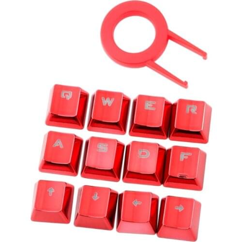 12-Key Pbt Keycaps Gold-Plated Metal Personality Light Transmission Gaming Mechanical Keyboard Keycaps Universal Purpose