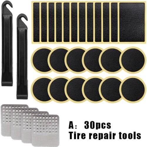 30Pcs Bicycle Tire Repair Kit Without Glue Tire Repair Kit Bicycle Quick Tire Repair Tool Kit Cycling Tools