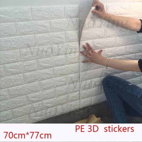 3D Wall Stickers Thicken and Self-Adhesive Marble Brick Wall paper Waterproof DIY Kitchen Bathroom Home Wall Decal Sticker Vinyl