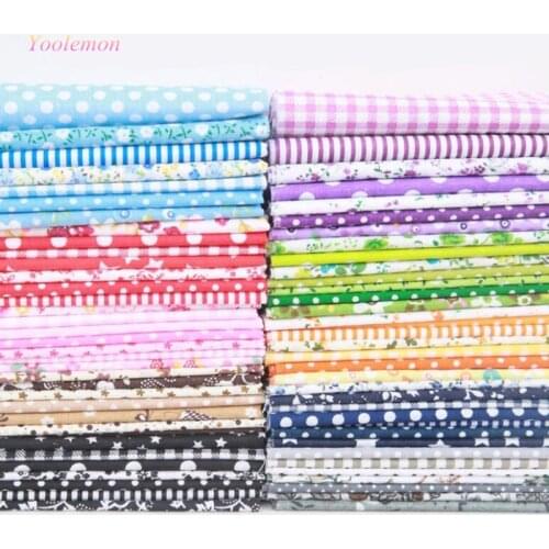 7pcs Fabric Sewing Patchwork Felt Needlework DIY Handmade Floral Printed Cotton Fabric FAB09