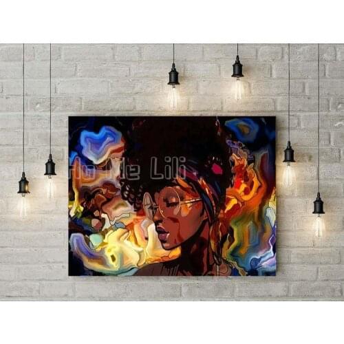 Abstract Art Oil Painting Hippie Bedroom Living Room Home Decoration