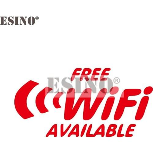 Car Styling Free Wifi Available PVC 3D Carving Creative Accessory Decal Cartoon Car Sticker Bumper Body Decal Pattern Vinyl