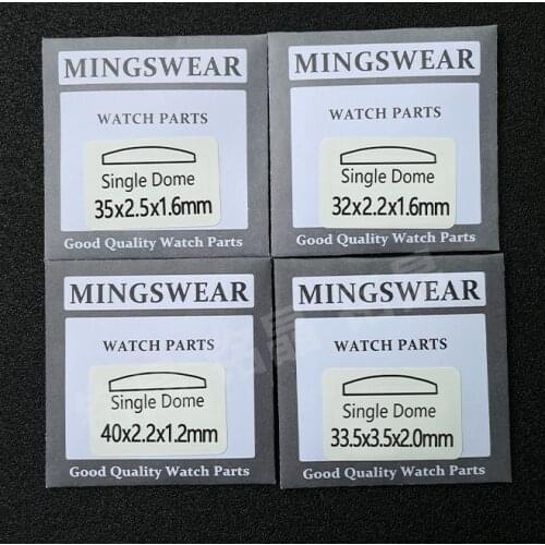 Free Shipping 41pcs/82pcs 1.2mm Convex Single Dome Round Mineral Watch Crystal for Watch Replacement