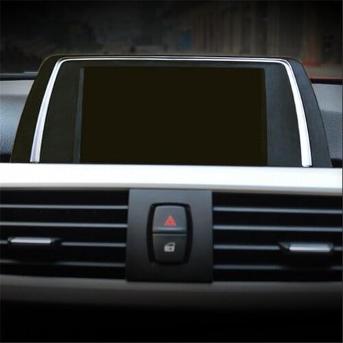 Free shipping car-styling ABS Screen frame covers trim Case For BMW 1 2 3 4-Series GT F30 F34 316 320 328 325 335