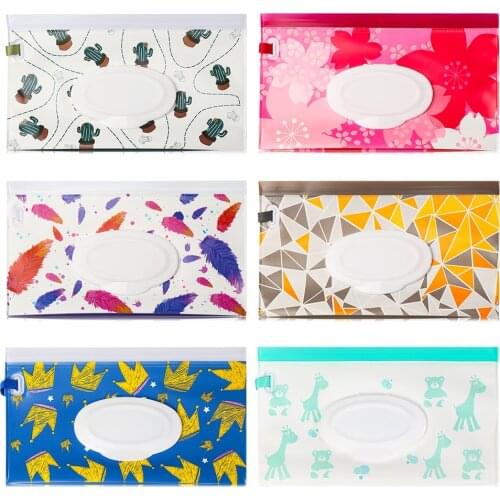 Wipes Carrying Case Clutch and Clean Wet Wipes Bag for Stroller Cosmetic Pouch with Easy-Carry Snap-Strap Stroller Accessory