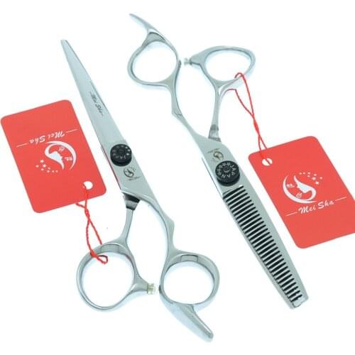 Meisha 6 inch High Quality Hairdressing Cutting Thinning Scissors Salon Barber Haircut Shears Japanese Hair Scissors Set A0179A