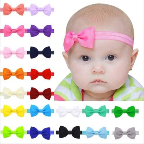 PUDCOCO Cute Lace Flower Kids Baby Girl Toddler Ribbon Bow Headband Elastic Bow Knot Hair Band Headwear Accessories
