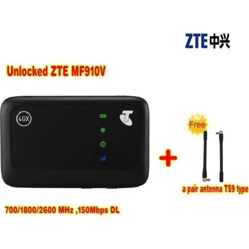 ZTE MF910V LTE MiFi Modem Router plus 2pcs antenna