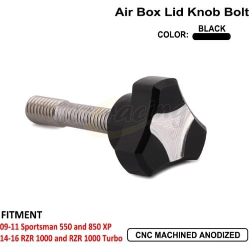 Motorcycle Air Filter Cleaner Box Lid Knob Screw Bolt For Polaris Sportsman 550 850 XP 2009-2011 RZR 1000 RZR1000 Turbo 2014-16
