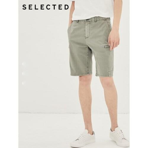 SELECTED Multiple-pockets Straight Five-point Shorts Mens Casual Summer Shorts R|4202SH513