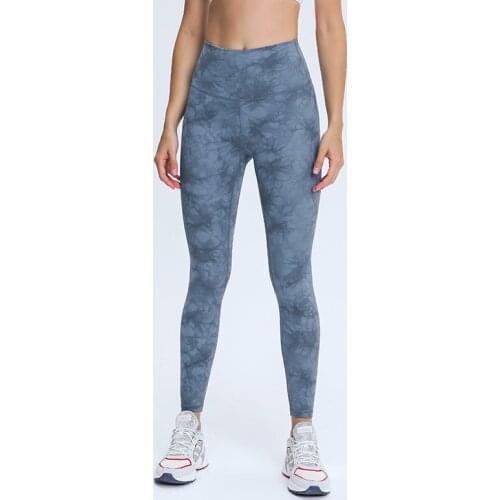 Wholesale Fashion Women Sports Pants High Waist Printing Leggings Fitness Running Tights Elasticit Running Gym Clothing Trousers