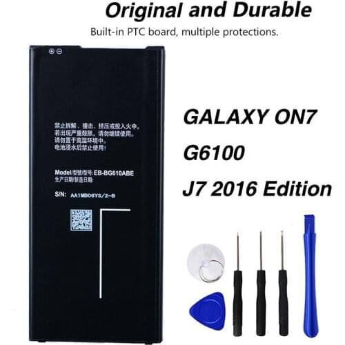 Original EB-BG610ABE Battery For Samsung GALAXY ON7 G6100 J7 2016 Edition 3300mAh