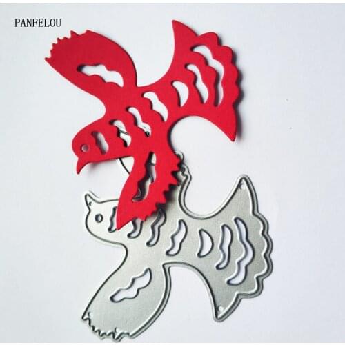 PANFELOU fierce finches corrugated metal craft paper die cutting dies Scrapbooking/DIY Easter wedding Embossing mould cards