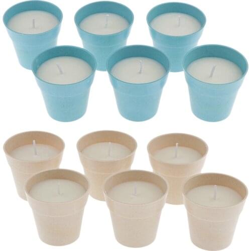 Soy Candles 6Pcs Natural Soy Wax Candles Wedding Home Scented Candles Somkeless