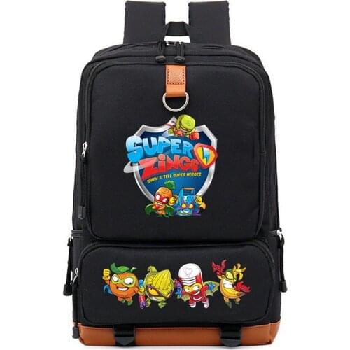 Super Zings Backpack Boys Girls Students School Bag Daily Travel Backpacks Large Capacity Laptop Bookbag Mochila