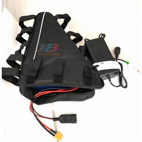 US EU High Power 2000W 48V 20AH Triangle Lithium Battery Pack with 3A Charger 48V 20AH Electric Bicycle Battery +Free Bag