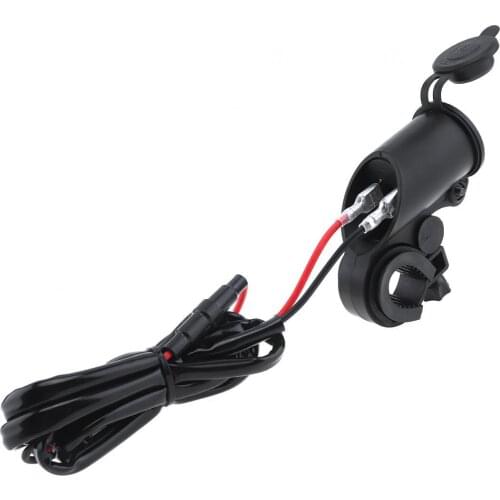 Universal 12V to 5V Dual USB Faucet Motorcycle Car Phone Cigarette Lighter Charger