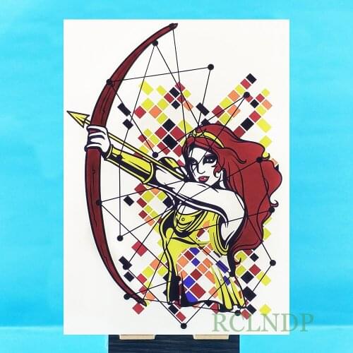 Waterproof Temporary Tattoo Sticker on body sport archer athlete tatto stickers flash tatoo fake tattoos for women girl
