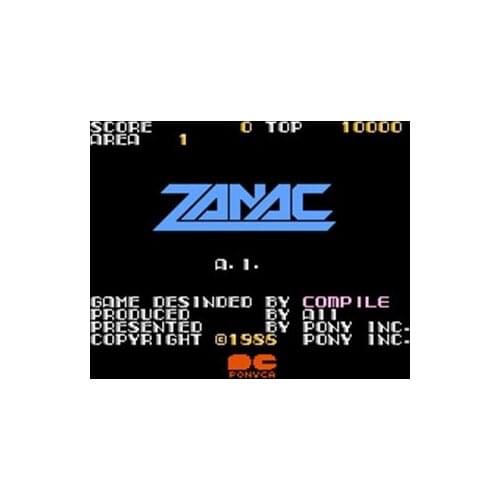 ZANAC 60 Pins 8 Bit Game Card