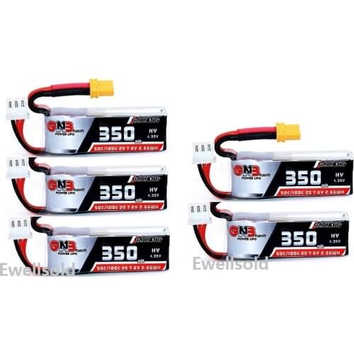 2s 7.6V 350mAh 50C/100C HV Lipo battery with XT30 Plug for Beta75X Beta65X Tiny Whoop Drones