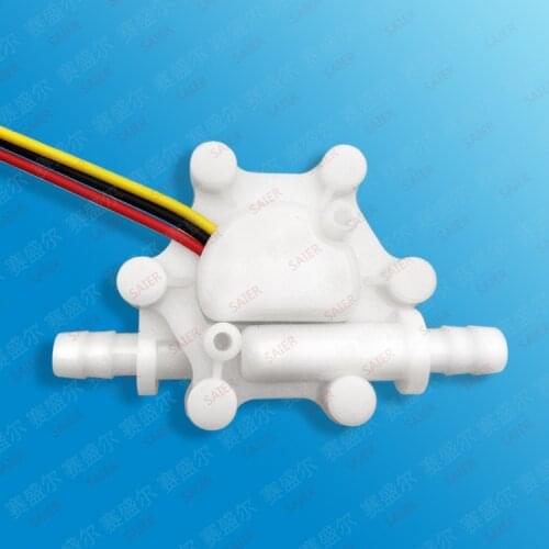 3PCS Water Flow Meter Flowmeter Hall Flow Sensor indicator counter caudalimetro water heater 0.15-1.5L/min 0.8MPa 4.5-18V