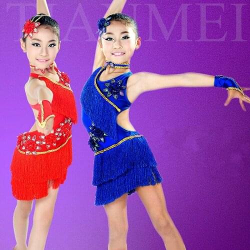 6 PCS Adult Girls Latin Dance Costumes Long Sleeve/short Sleeve Flamengo Dancing Dress Girl Bellet Dancer Wear for Performance 8