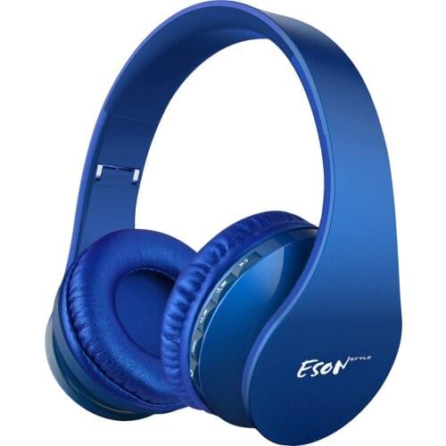 Eson Style Bluetooth Headphone Wireless Portable Folding Support TF Card Built-in FM mp3 Player Mic Bluetooth Headset For Phones