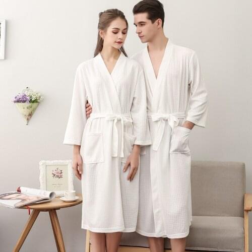 Brand Designer Couples Bathrobes Womens Winter Dressing Gowns for Women Men Female Nightgowns Kimono Clothes