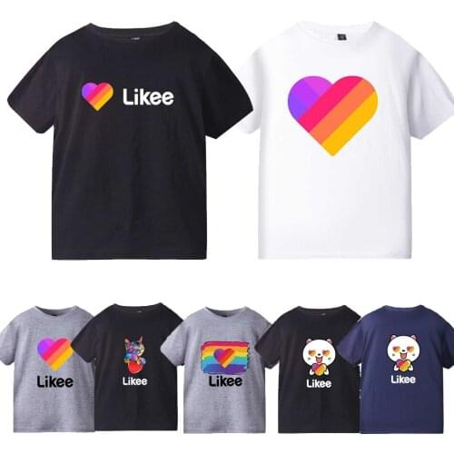 Kids Summer T-shirt Boy Girl Heart Shape Party Cartoon Shirts for Children Fashion 2-12T Clothings