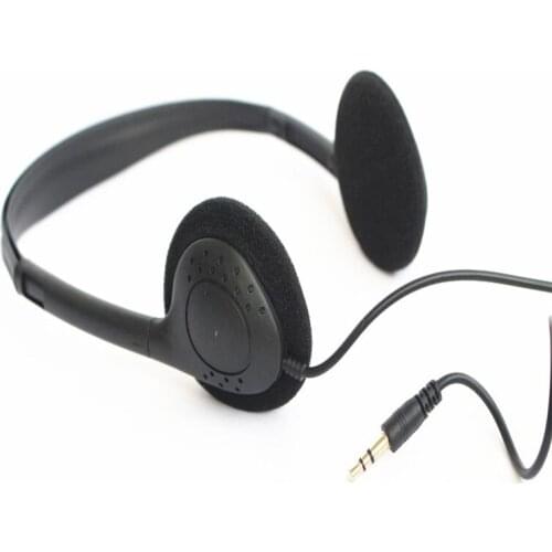 Linhuipad Economical Stereo headphones 3.5mm disposable headset for gyms ,hospital ,library ,100pcs/lot