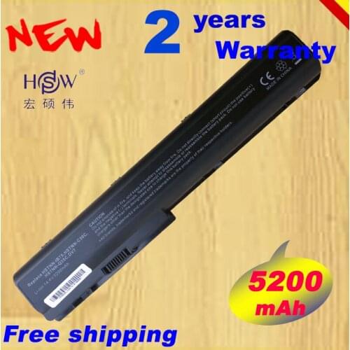 HSW 5200MAH 8cells laptop battery forHP DV7 DV7-1000 DV7-3000 Pavilion DV8 DV8-1000
