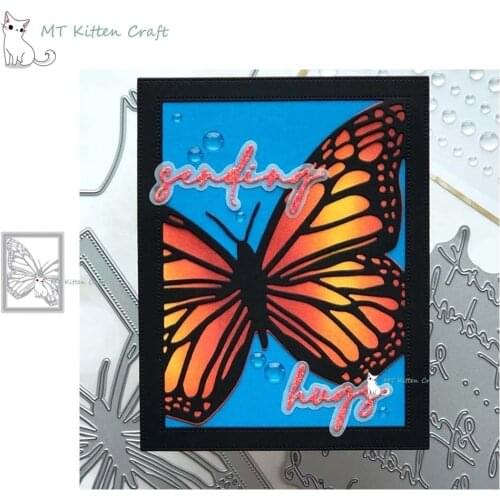 MT Craft Metal Cutting Dies Butterfly Card Frame Scrapbook Photo Album Decorative Embossing Paper Cards Making Crafts Die Cut