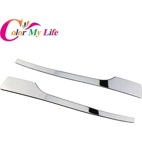 Color My Life Car-Styling Car Rearview Mirror Trim Stainless Steel Rear View Mirror Sticker For Hyundai Tucson 2015 2016 2017