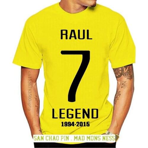 2018 madrid raul legeng man player O-Neck Teenage T-Shirt tops new funny 100% Cotton t shirt harajuku Summer 2018 xx