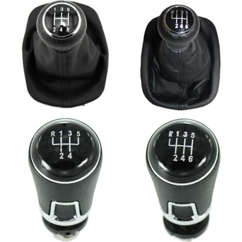 For VW Passat B5 1997 1998 1999 2000 2001 2002 2003 2004 2005 New 6 Speed Car Gear stick Shift Knob With Leather Boot
