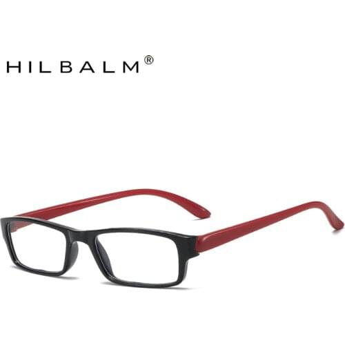 Hilbalm Retro fashion reading glasses female man ultralight portable high definition presbyopia magnifier anti blue ray eyewear
