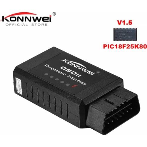 Original V1.5 elm327 Bluetooth Adapter Pic18f25k80 EML327 OBD2 1.5 for Android PC works with FORSCAN ELM 327 OBD2 1.5 in Russian