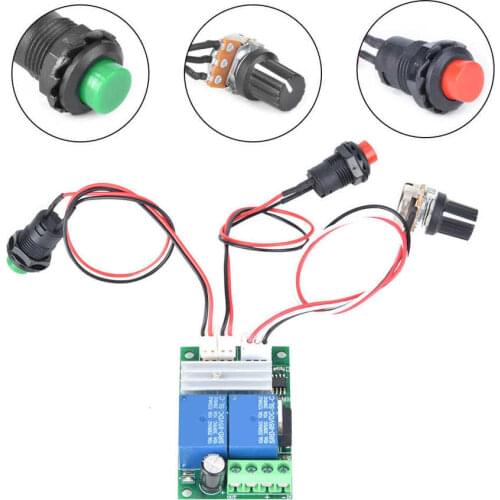 DC Motor Controller DC 6~24V PWM Control Switch Motor Regulator CW CCW Rotation Switch Controller Lockless Switch Lockless