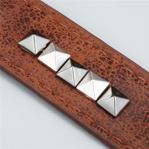 Silver Sew on Pyramid Rivet Studs Nail Punk Rock For Bags Dress Clothes DIY Bead Crafts Riveting Garment Wedding