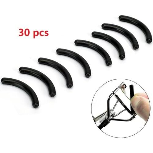 10/20/30 Pcs/set Black Replacement Eyelash Curler Refill Silicone Pads Makeup Curling Styling Tools Eyelash Replacement Tool