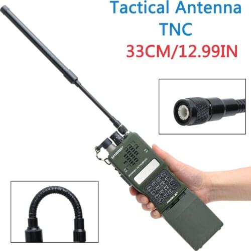 TNC Connector U.S.Army Dual Band 144/430Mhz Foldable CS Tactical Antenna For Kenwood TK-378 Harris AN/PRC-152 148 Marantz